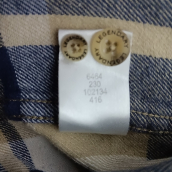 Legendary WhiteTails plaid,flannel long-sleeved button down shirt .Men's M - Picture 8 of 10